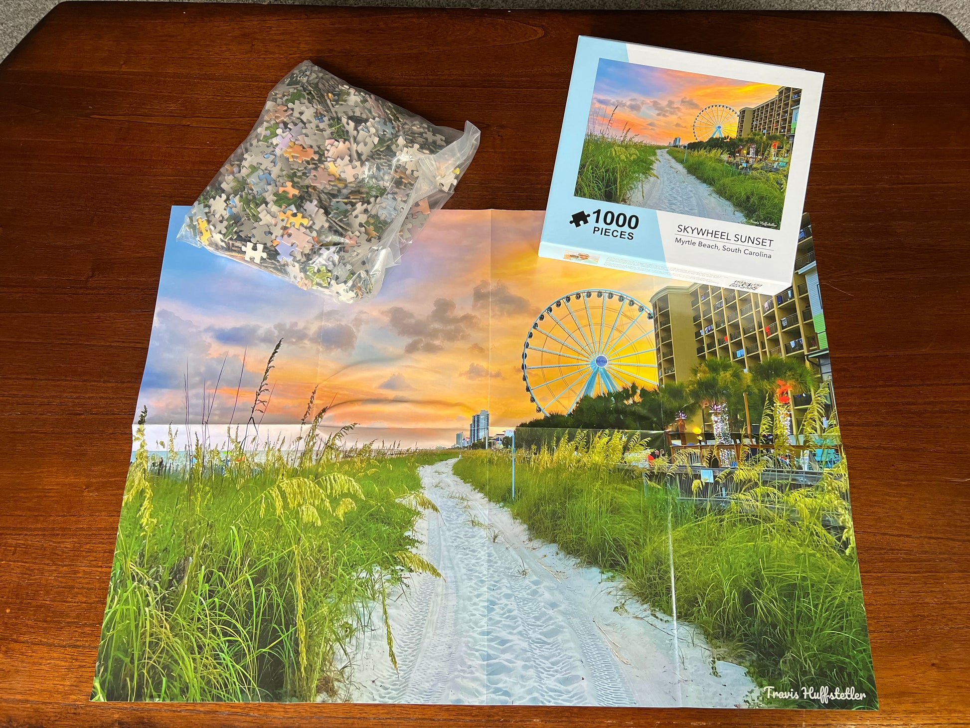 Jigsaw Puzzle SkyWheel Sunset - 1000 Pieces Puzzle - Travis Huffstetler Photography