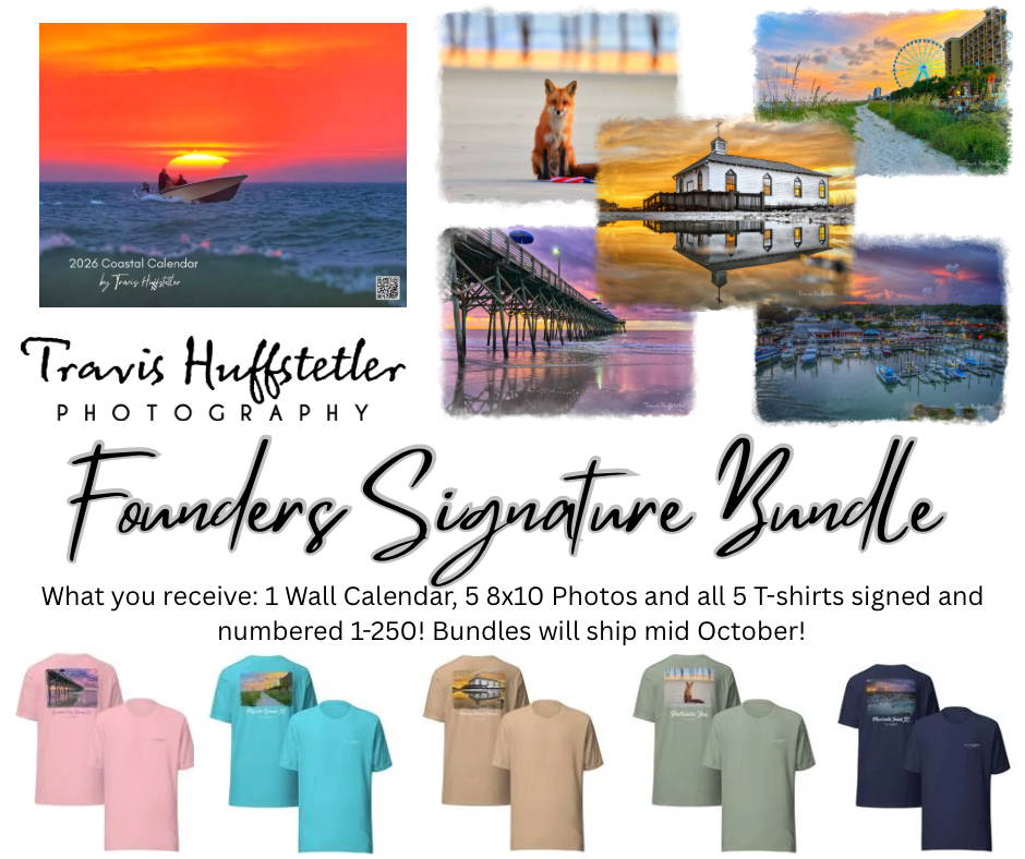 (Pre Order) Signature Series Collector’s Bundle – 5 Signed T-Shirts + Calendar + 5 Signed Prints – Limited to 250