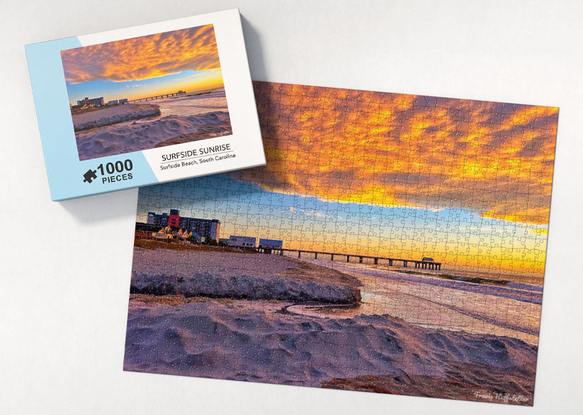 Jigsaw Puzzle Surfside Sunrise - 1000 Pieces Puzzle - Travis Huffstetler Photography