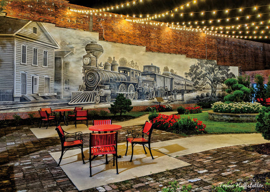 Jigsaw Puzzle Conway Train Mural - 500 Pieces Puzzle - Travis Huffstetler Photography