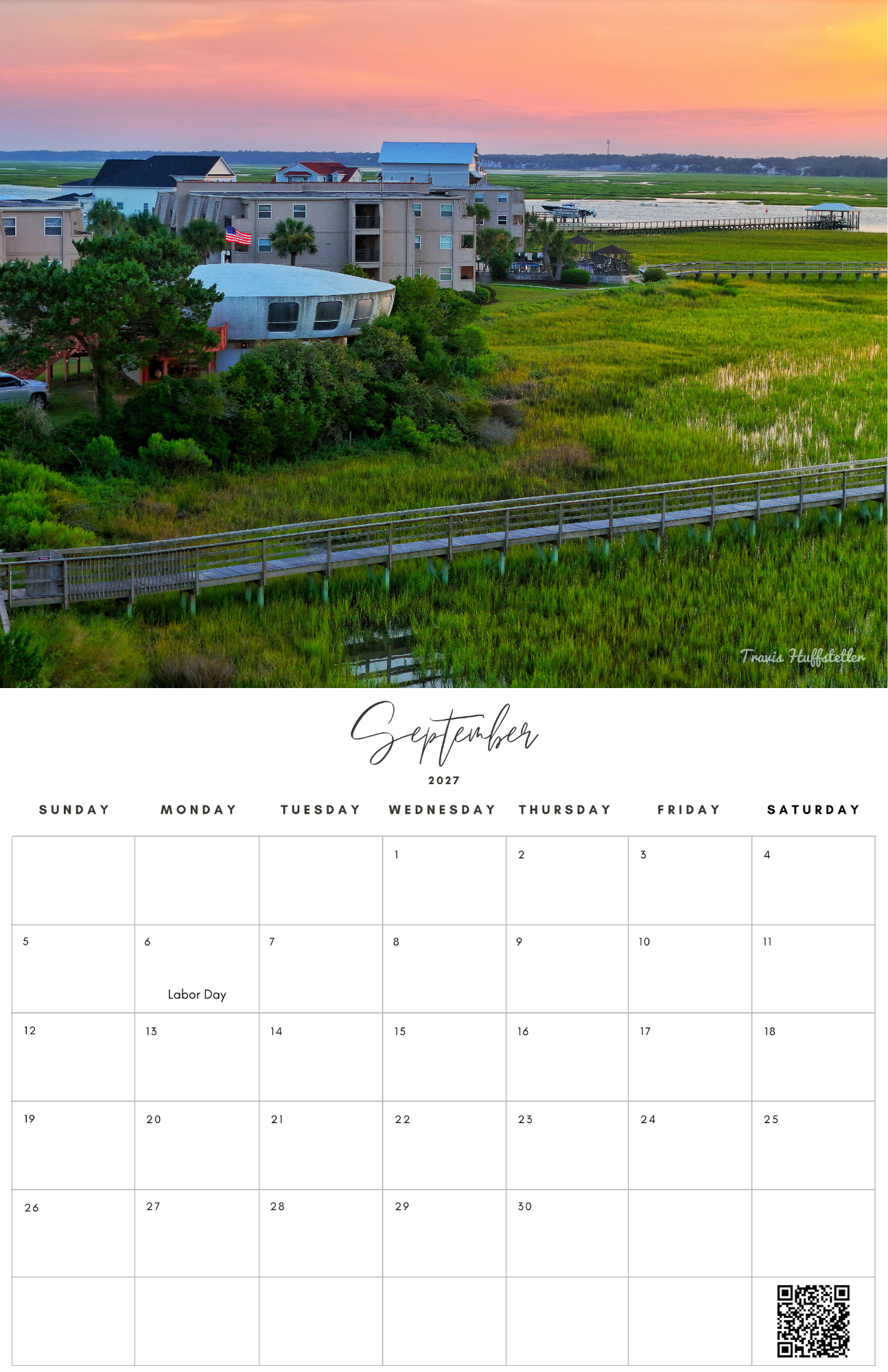 (PRE-SALE) 2027 Murrells Inlet & Garden City Calendar by Travis Huffstetler