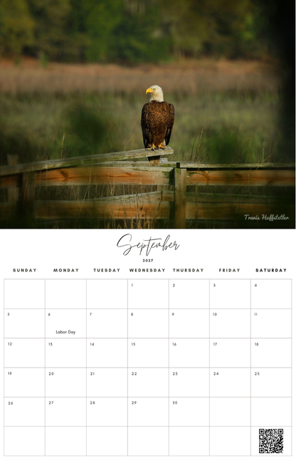 (PRE-SALE) 2027 Bald Eagles Wall Calendar by Travis Huffstetler