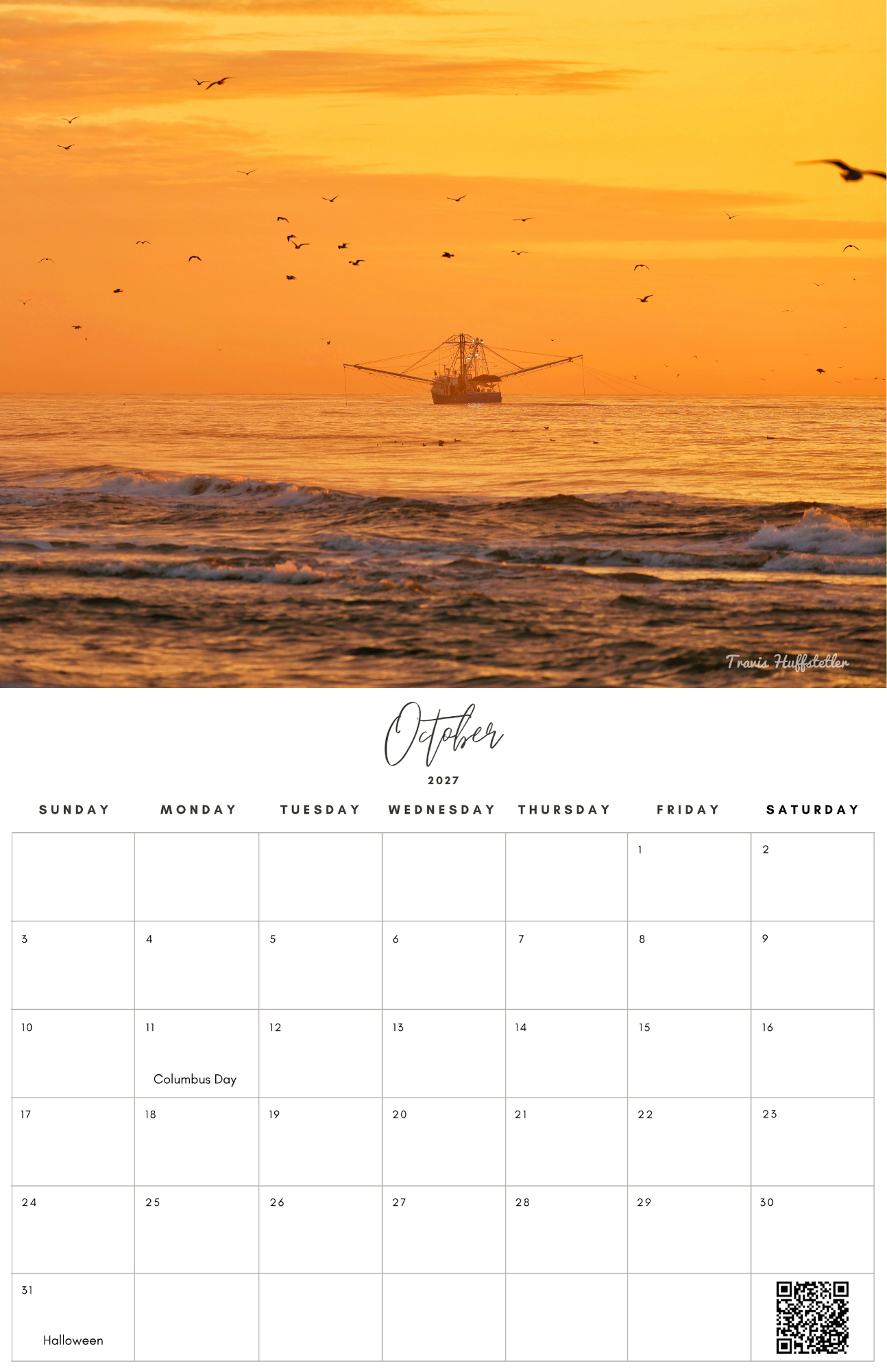 (PRE-SALE) 2027 Murrells Inlet & Garden City Calendar by Travis Huffstetler