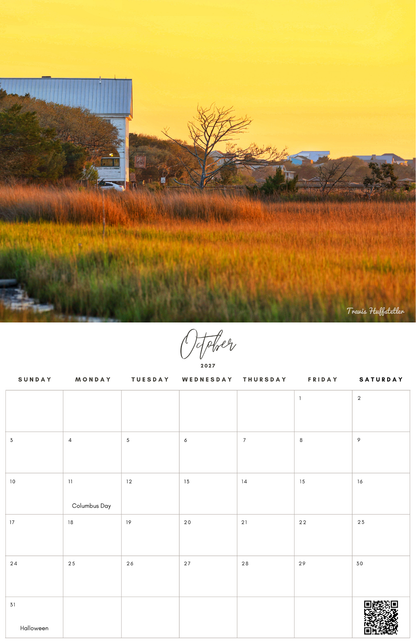 (PRE-SALE) 2027 Pawleys Island Calendar by Travis Huffstetler