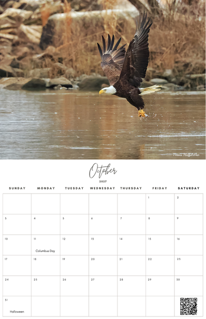 (PRE-SALE) 2027 Bald Eagles Wall Calendar by Travis Huffstetler