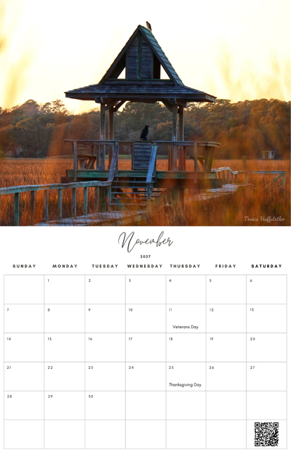 (PRE-SALE) 2027 Pawleys Island Calendar by Travis Huffstetler