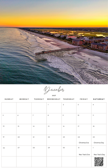 (PRE-SALE) 2027 Pawleys Island Calendar by Travis Huffstetler