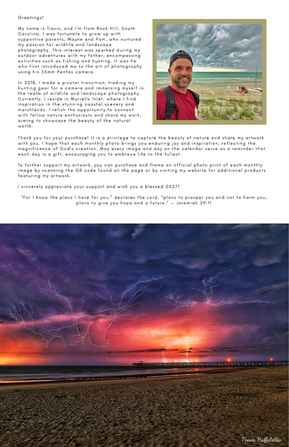 (PRE-SALE) 2027 Pawleys Island Calendar by Travis Huffstetler