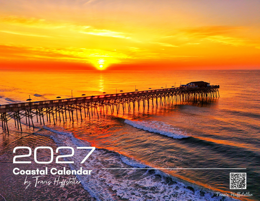 (PRE-SALE) 2027 Coastal Wall Calendar by Travis Huffstetler