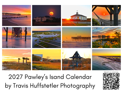 (PRE-SALE) 2027 Pawleys Island Calendar by Travis Huffstetler