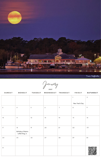 (PRE-SALE) 2027 Murrells Inlet & Garden City Calendar by Travis Huffstetler