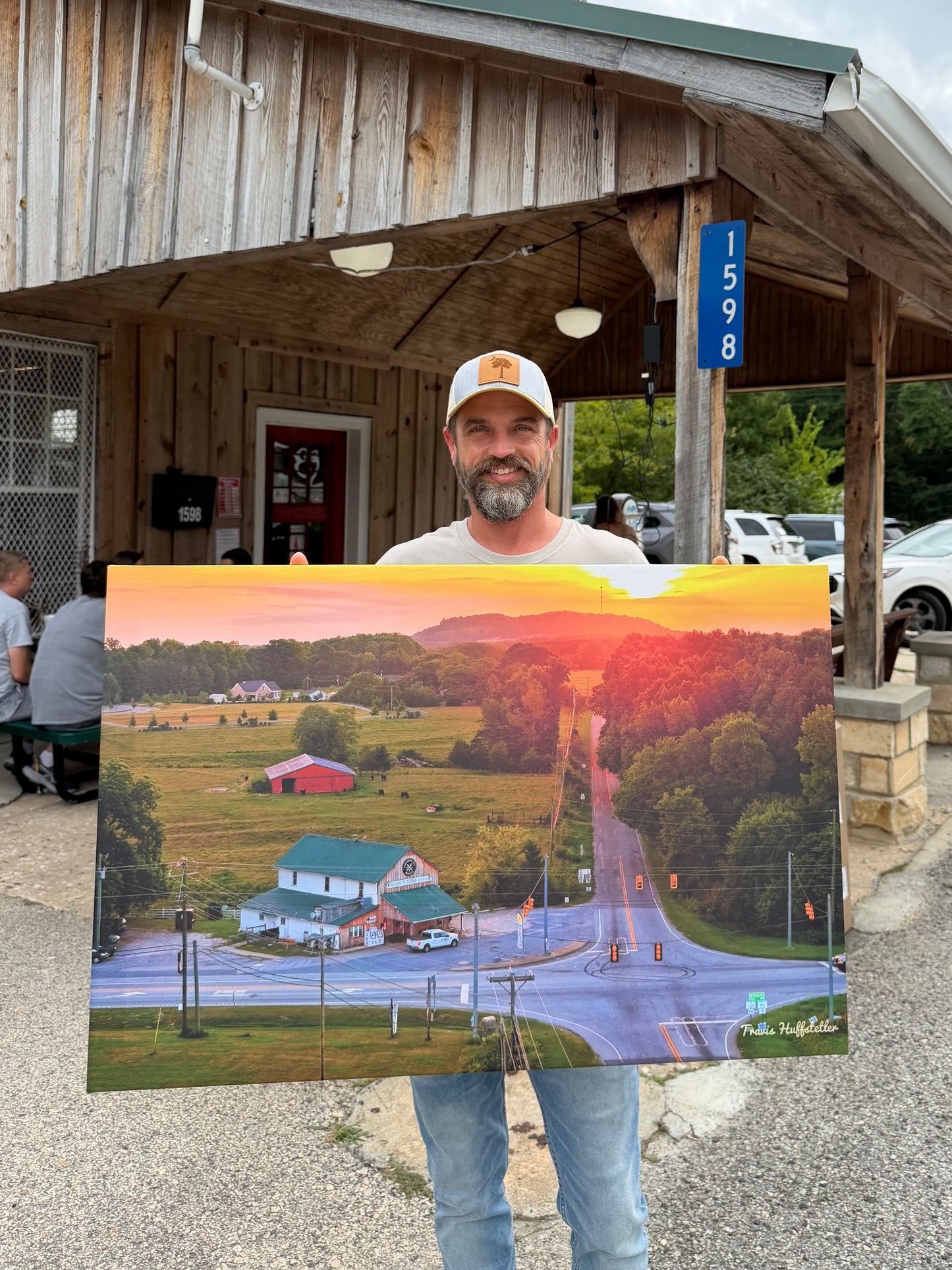 Crossroads Cafe Canvas Print by Travis Huffstetler Photography