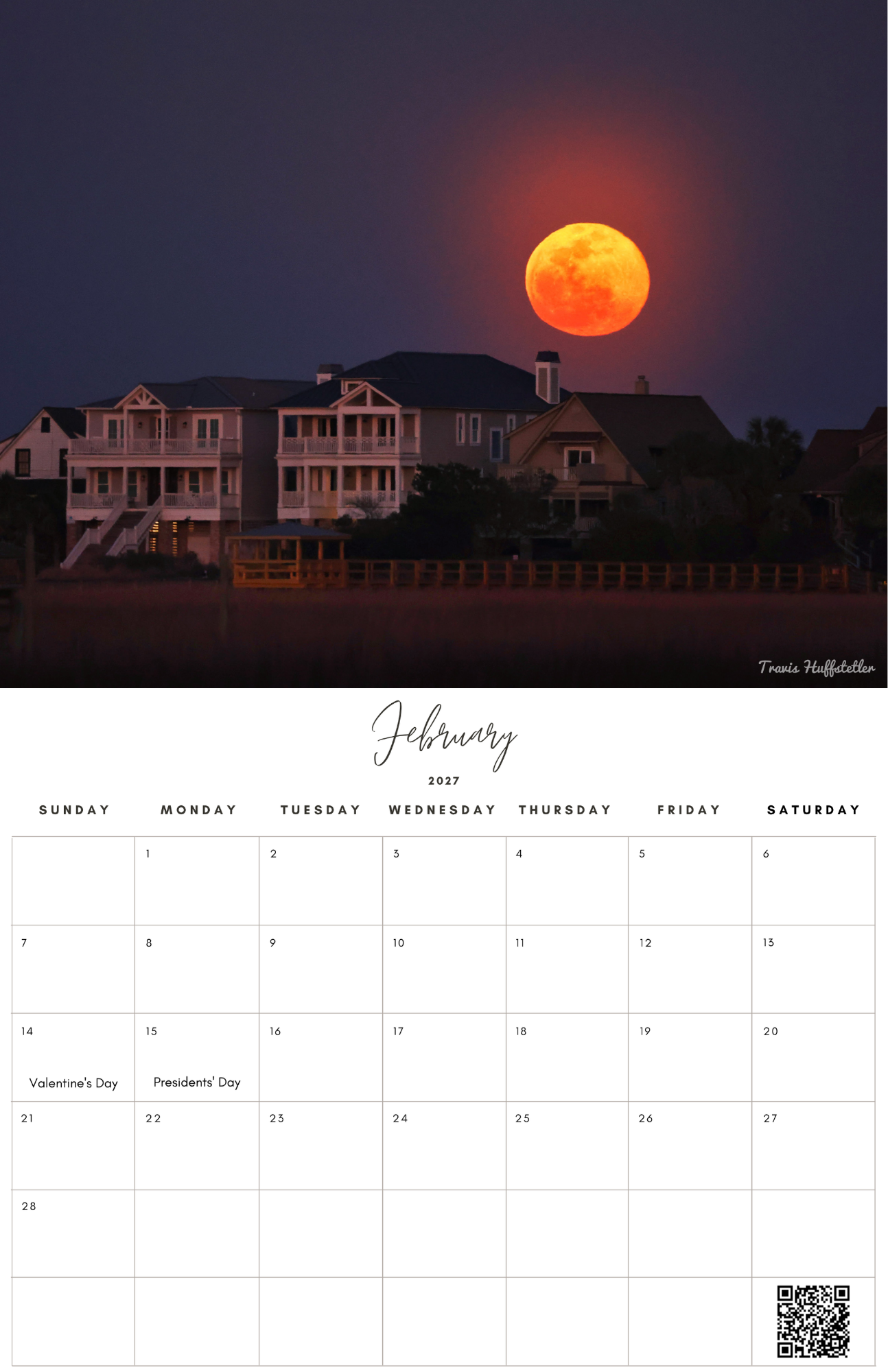 (PRE-SALE) 2027 Pawleys Island Calendar by Travis Huffstetler