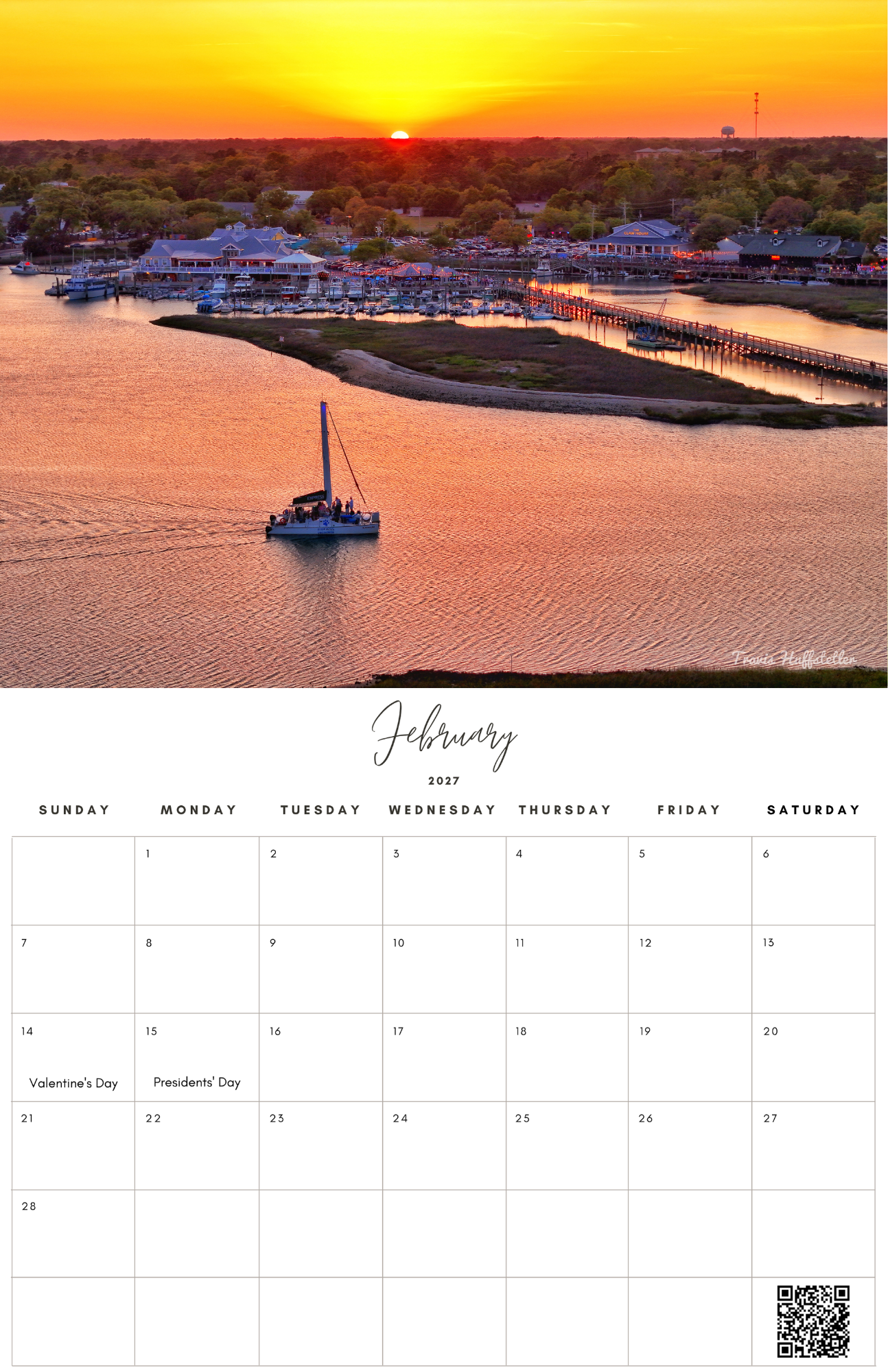 (PRE-SALE) 2027 Murrells Inlet & Garden City Calendar by Travis Huffstetler