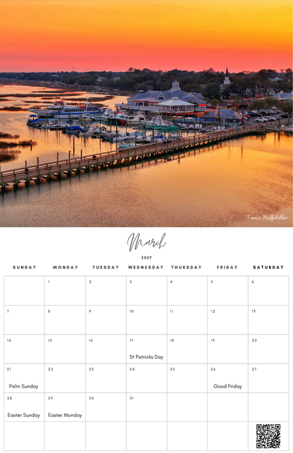 (PRE-SALE) 2027 Murrells Inlet & Garden City Calendar by Travis Huffstetler