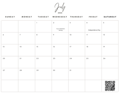 2025 Wildlife Calendar by Travis Huffstetler - Travis Huffstetler Photography