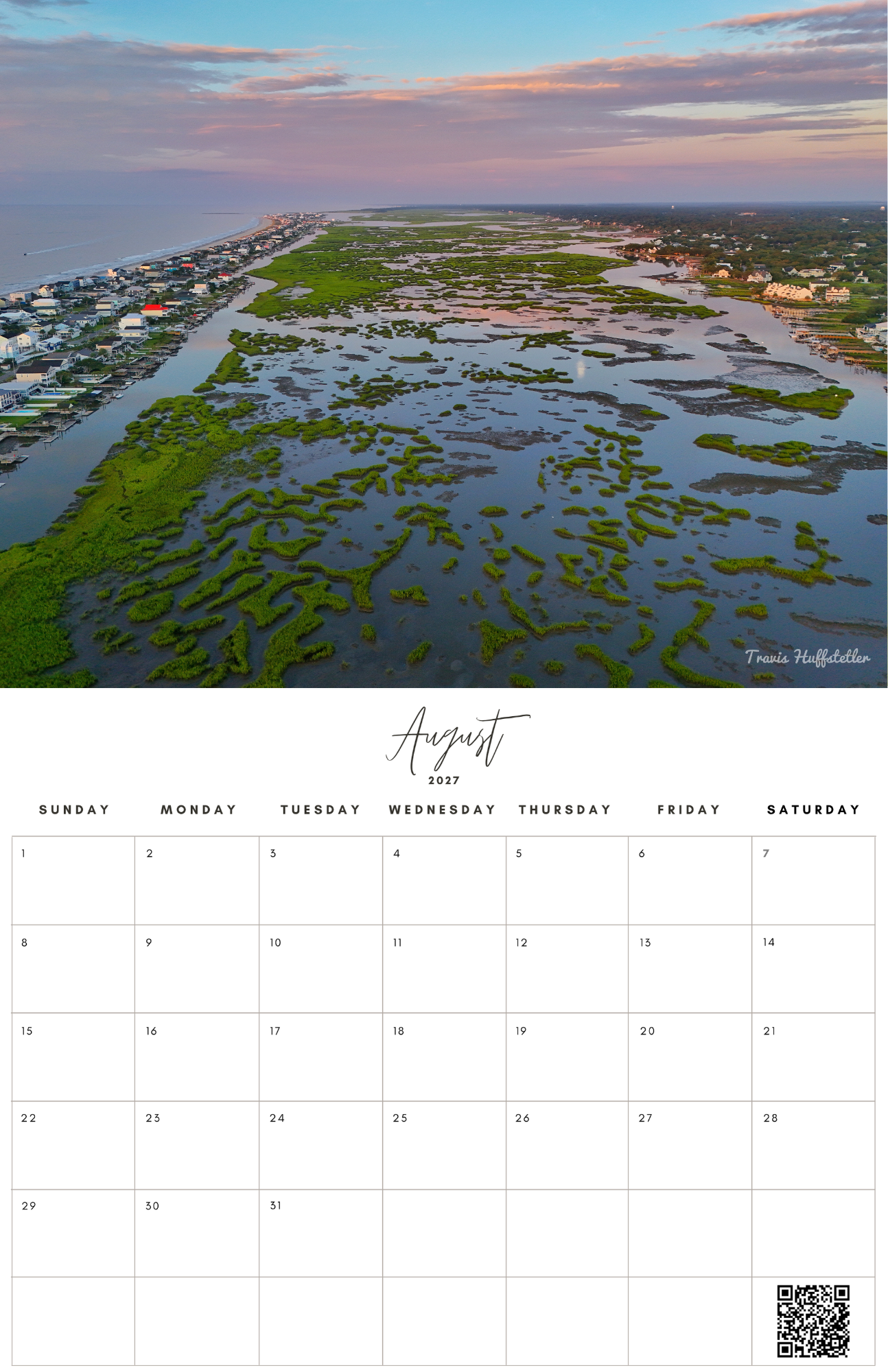 (PRE-SALE) 2027 Murrells Inlet & Garden City Calendar by Travis Huffstetler