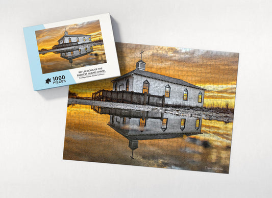 1000 Piece Jigsaw Puzzle of "Reflections of the Pawleys Island Chapel"