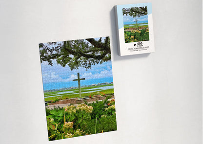 Jigsaw Puzzle Cross at Murrells Inlet - 500 Pieces Puzzle - Travis Huffstetler Photography