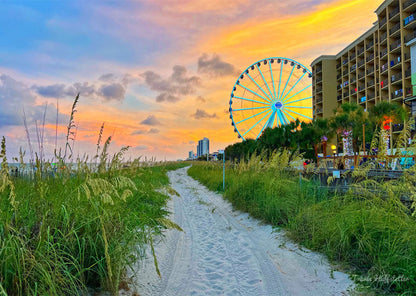 Jigsaw Puzzle SkyWheel Sunset - 1000 Pieces Puzzle - Travis Huffstetler Photography